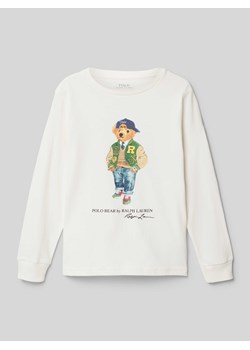 Bluzka z długim rękawem i nadrukiem z motywem i logo ze sklepu Peek&Cloppenburg  w kategorii T-shirty chłopięce - zdjęcie 174689474