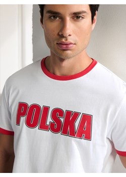 Sinsay - Koszulka Polska - biały ze sklepu Sinsay w kategorii T-shirty męskie - zdjęcie 174691564