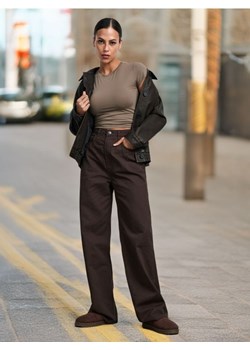 Sinsay - Jeansy wide leg - dark grey jeans ze sklepu Sinsay w kategorii Jeansy damskie - zdjęcie 174691660