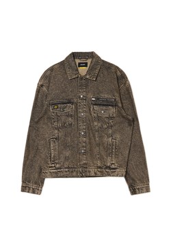 Cropp - Jeansowa kurtka katanka oversize - brązowy ze sklepu Cropp w kategorii Kurtki męskie - zdjęcie 174691794