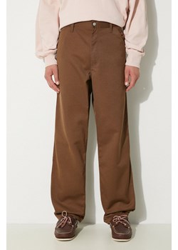 Carhartt WIP spodnie Simple Pant męskie kolor brązowy w fasonie chinos I020075.2Y02 ze sklepu PRM w kategorii Spodnie męskie - zdjęcie 174695701