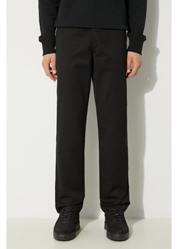 Carhartt WIP spodnie Master Pant męskie kolor czarny proste I034233.8902 ze sklepu PRM w kategorii Spodnie męskie - zdjęcie 174695721