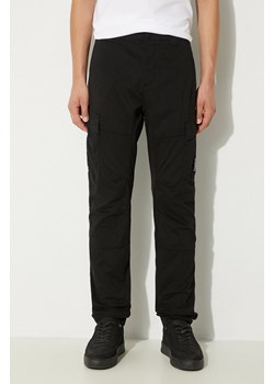 C.P. Company spodnie Stretch Sateen Ergonomic Lens Double Cargo Pants męskie kolor czarny dopasowane 17CMPA186A005529G ze sklepu PRM w kategorii Spodnie męskie - zdjęcie 174695733