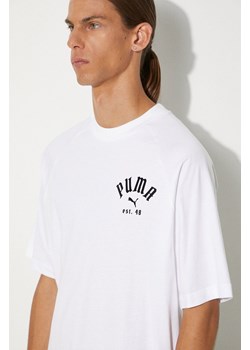 Puma t-shirt Classics Play Paris męski kolor biały gładki 626767 ze sklepu PRM w kategorii T-shirty męskie - zdjęcie 174695761