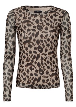 IPURI Damska koszulka z długim rękawem Kobiety Sztuczne włókno beżowy wzorzysty ze sklepu vangraaf w kategorii Bluzki damskie - zdjęcie 174696680