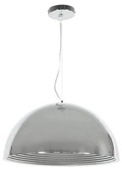 Srebrna chromowana lampa wisząca 40 cm A1-E55 ze sklepu Edinos.pl w kategorii Lampy wiszące - zdjęcie 174697074