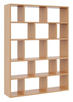 Minimalistyczny regał w kolorze buk wiszący lub stojący C1-M57 ze sklepu Edinos.pl w kategorii Regały i witryny - zdjęcie 174697163