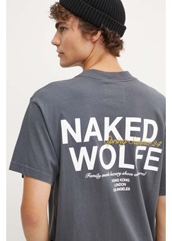 Naked Wolfe t-shirt bawełniany męski kolor szary z nadrukiem classic.tee ze sklepu ANSWEAR.com w kategorii T-shirty męskie - zdjęcie 174701621