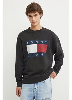 Tommy Jeans bluza bawełniana męska kolor szary z nadrukiem DM0DM19222 ze sklepu ANSWEAR.com w kategorii Bluzy męskie - zdjęcie 174701991