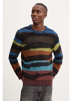 PS Paul Smith sweter z domieszką wełny męski kolor czarny lekki M2R.985Y.N22240 ze sklepu ANSWEAR.com w kategorii Swetry męskie - zdjęcie 174703730