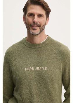 Pepe Jeans sweter CLOY męski kolor zielony lekki PM702461 ze sklepu ANSWEAR.com w kategorii Swetry męskie - zdjęcie 174703771