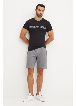 Emporio Armani Underwear t-shirt lounge kolor czarny z nadrukiem 111035 4F516 ze sklepu ANSWEAR.com w kategorii T-shirty męskie - zdjęcie 174704340