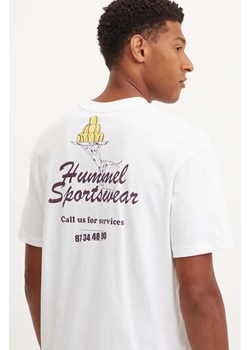 Hummel t-shirt bawełniany Hummel x Peanuts męski kolor biały z nadrukiem 226086 ze sklepu ANSWEAR.com w kategorii T-shirty męskie - zdjęcie 174704434