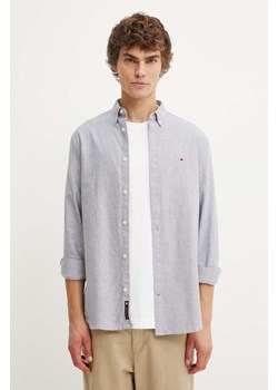 Tommy Jeans koszula bawełniana męska kolor granatowy regular z kołnierzykiem button-down ze sklepu ANSWEAR.com w kategorii Koszule męskie - zdjęcie 174704692