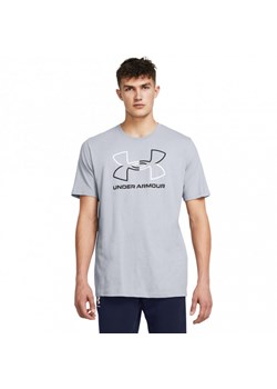 Męski t-shirt z nadrukiem Under Armour UA Foundation Short Sleeve - szary ze sklepu Sportstylestory.com w kategorii T-shirty męskie - zdjęcie 174707232