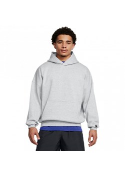 Męska bluza dresowa nierozpinana z kapturem Under Armour UA Icon Fleece Os Hood - szara ze sklepu Sportstylestory.com w kategorii Bluzy męskie - zdjęcie 174707281