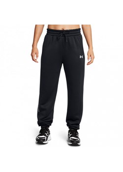 Damskie spodnie treningowe Under Armour UA Armour Fleece Pro Gym Pt - czarne ze sklepu Sportstylestory.com w kategorii Spodnie damskie - zdjęcie 174707373