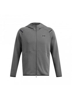 Męska bluza dresowa rozpinana z kapturem Under Armour UA Unstoppable Flc Fz Hd Eu - szara ze sklepu Sportstylestory.com w kategorii Bluzy męskie - zdjęcie 174709373