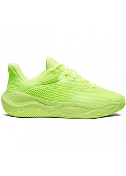 Buty do koszykówki uniseks Under Armour Curry Splash 24 - zielone ze sklepu Sportstylestory.com w kategorii Buty sportowe męskie - zdjęcie 174709541