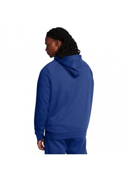 Męska bluza dresowa nierozpinana z kapturem Under Armour UA Rival Fleece Logo HD - niebieska ze sklepu Sportstylestory.com w kategorii Bluzy męskie - zdjęcie 174709670