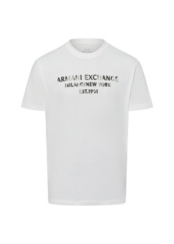 Armani Exchange Koszulka męska Mężczyźni Bawełna écru nadruk ze sklepu vangraaf w kategorii T-shirty męskie - zdjęcie 174716261