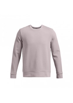 Męska bluza dresowa nierozpinana Under Armour UA Unstoppable Flc Txtr Crew - beżowa ze sklepu Sportstylestory.com w kategorii Bluzy męskie - zdjęcie 174716503