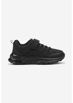Czarno-Szare Buty Sportowe Typu Sneakersy Zapinane na Rzep Veriani ze sklepu born2be.pl w kategorii Buty sportowe dziecięce - zdjęcie 174717781