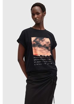 AllSaints t-shirt bawełniany LIBERTE IMO BOY TEE damski kolor czarny W103JB ze sklepu ANSWEAR.com w kategorii Bluzki damskie - zdjęcie 174723470