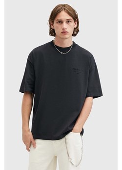 AllSaints t-shirt bawełniany XANDER SS CREW męski kolor czarny gładki M006PB ze sklepu ANSWEAR.com w kategorii T-shirty męskie - zdjęcie 174723570