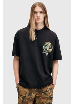 AllSaints t-shirt bawełniany KRAIT SS CREW męski kolor czarny z nadrukiem M018PB ze sklepu ANSWEAR.com w kategorii T-shirty męskie - zdjęcie 174723590