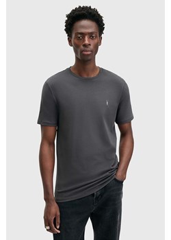 AllSaints t-shirt bawełniany BRACE męski kolor szary gładki M030JB ze sklepu ANSWEAR.com w kategorii T-shirty męskie - zdjęcie 174723623