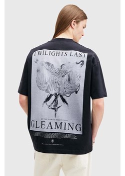 AllSaints t-shirt bawełniany TWILIGHT męski kolor czarny z nadrukiem M042PB ze sklepu ANSWEAR.com w kategorii T-shirty męskie - zdjęcie 174723632