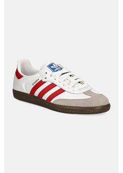 adidas Originals sneakersy zamszowe Samba OG kolor biały IG1025 ze sklepu PRM w kategorii Buty sportowe damskie - zdjęcie 174727464