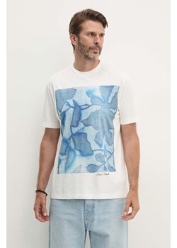 Paul Smith t-shirt bawełniany męski kolor biały z nadrukiem M1R-919T-NP4739 ze sklepu PRM w kategorii T-shirty męskie - zdjęcie 174727600