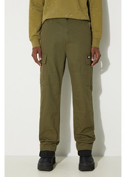 Dickies spodnie bawełniane EAGLE BEND kolor zielony w fasonie cargo DK0A4X9X ze sklepu PRM w kategorii Spodnie męskie - zdjęcie 174727682