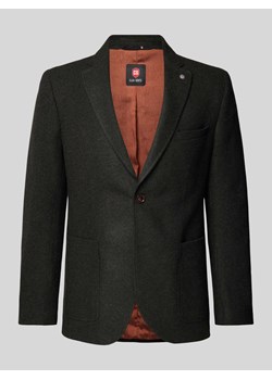 Marynarka na dwa guziki o kroju slim fit z kołnierzem z połami model ‘Adyson’ ze sklepu Peek&Cloppenburg  w kategorii Marynarki męskie - zdjęcie 174734092