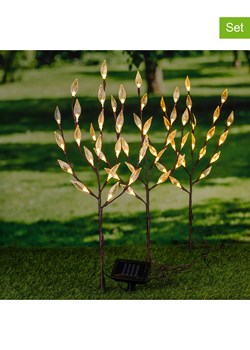 Garden Hero Solarne lampy ogrodowe LED (3 szt.) w kolorze ciepłej bieli na trzonku ze sklepu Limango Polska w kategorii Dekoracje i akcesoria ogrodowe - zdjęcie 174734404