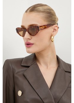 AllSaints okulary przeciwsłoneczne damskie kolor brązowy ALS500210351 ze sklepu ANSWEAR.com w kategorii Okulary przeciwsłoneczne damskie - zdjęcie 174738110