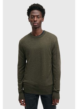 AllSaints sweter wełniany MODE kolor szary  M002KZ ze sklepu ANSWEAR.com w kategorii Swetry męskie - zdjęcie 174738811