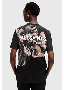 AllSaints t-shirt bawełniany FLEURIR damski kolor czarny W096JB ze sklepu ANSWEAR.com w kategorii Bluzki damskie - zdjęcie 174738910