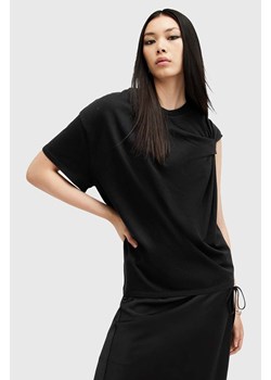 AllSaints t-shirt bawełniany ONYX TWIST damski kolor czarny W193JB ze sklepu ANSWEAR.com w kategorii Bluzki damskie - zdjęcie 174738953