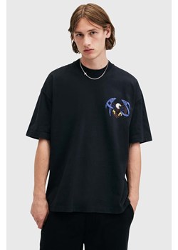 AllSaints t-shirt bawełniany SOARER kolor czarny z nadrukiem M019PB ze sklepu ANSWEAR.com w kategorii T-shirty męskie - zdjęcie 174739032