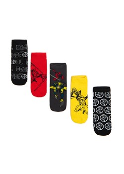 Cropp - 5 pack skarpet Deadpool i Wolverine - czarny ze sklepu Cropp w kategorii Skarpetki męskie - zdjęcie 174742262