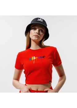 ELLESSE T-SHIRT ROMANCIA CROP T-SHIRT RED ze sklepu Sizeer w kategorii Bluzki damskie - zdjęcie 174744270