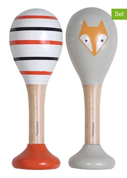 Kindsgut Grzechotki (2 szt.) &quot;Fox and Stripes&quot; - 6 m+ ze sklepu Limango Polska w kategorii Zabawki - zdjęcie 174746753