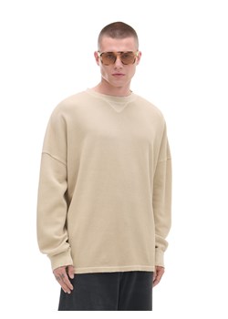 Cropp - Sweter oversize - jasny szary ze sklepu Cropp w kategorii Swetry męskie - zdjęcie 174747783
