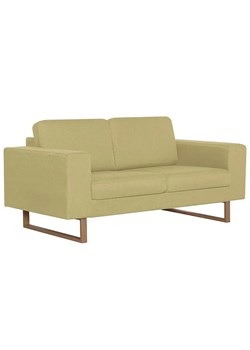Elegancka dwuosobowa sofa Ladi 2X - zielona ze sklepu Edinos.pl w kategorii Sofy i kanapy - zdjęcie 174749381