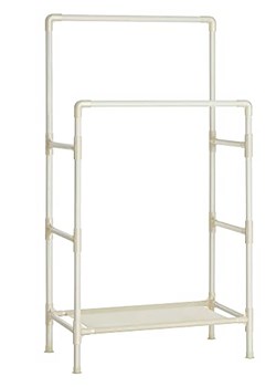 SONGMICS Garderoba stojąca w kolorze białym - 83 x 157 x 45 cm ze sklepu Limango Polska w kategorii Szafy - zdjęcie 174751081