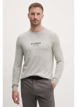 Guess sweter z domieszką wełny DORAN męski kolor szary lekki M4YR04.Z3052 ze sklepu ANSWEAR.com w kategorii Swetry męskie - zdjęcie 174753433