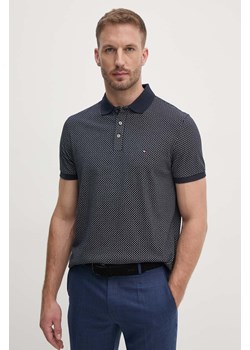 Tommy Hilfiger polo bawełniane kolor granatowy wzorzysty MW0MW33196 ze sklepu ANSWEAR.com w kategorii T-shirty męskie - zdjęcie 174753743